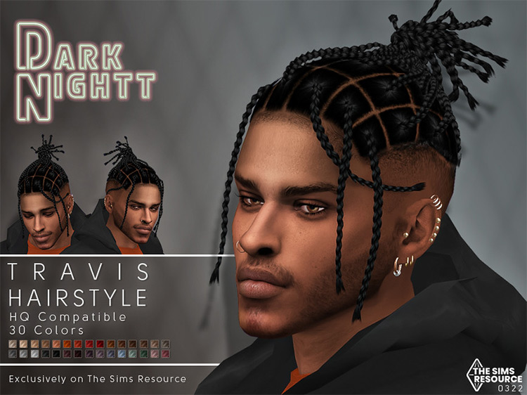 Travis Hairstyle / Sims 4 CC