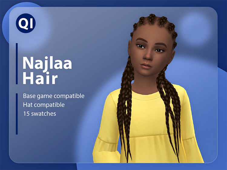 Najlaa Hair / Sims 4 CC