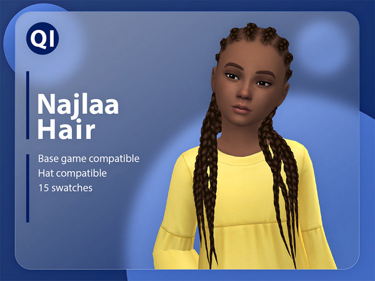 Sims 4 Cornrow Hair CC  Maxis Match   Alpha    FandomSpot - 86