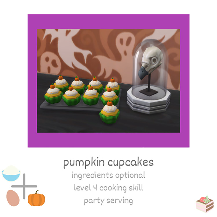 Pumpkin Cupcakes / Sims 4 CC
