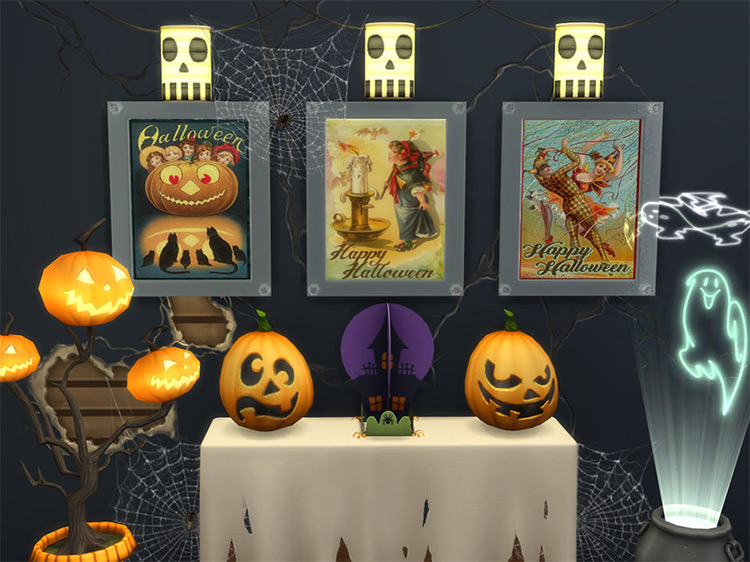 Vintage Halloween Set / Sims 4 CC