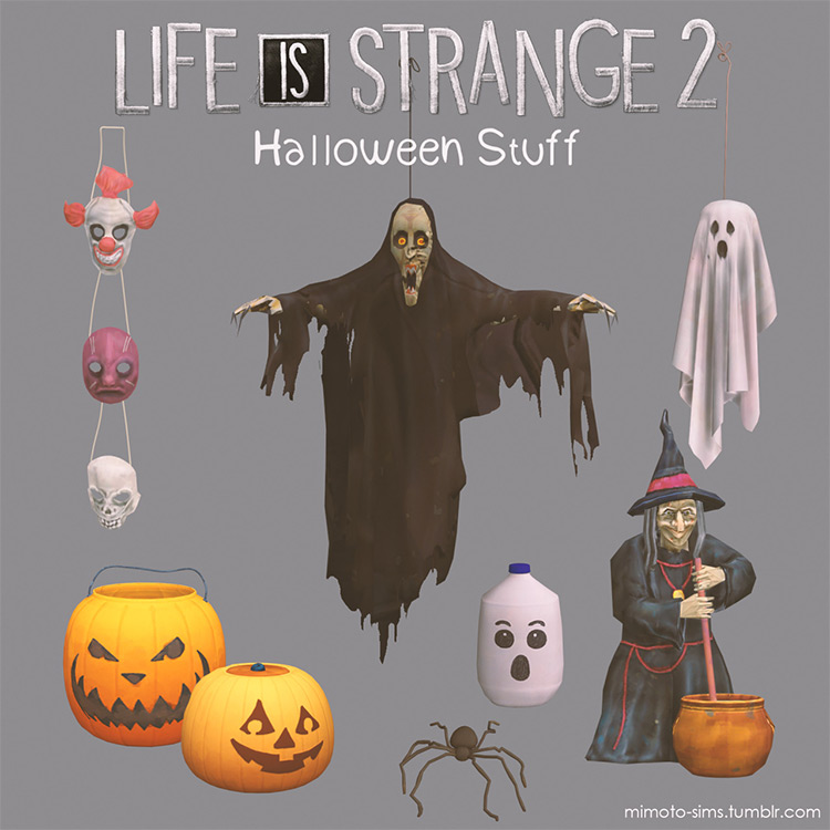 Life is Strange 2 Halloween Pack / Sims 4 CC