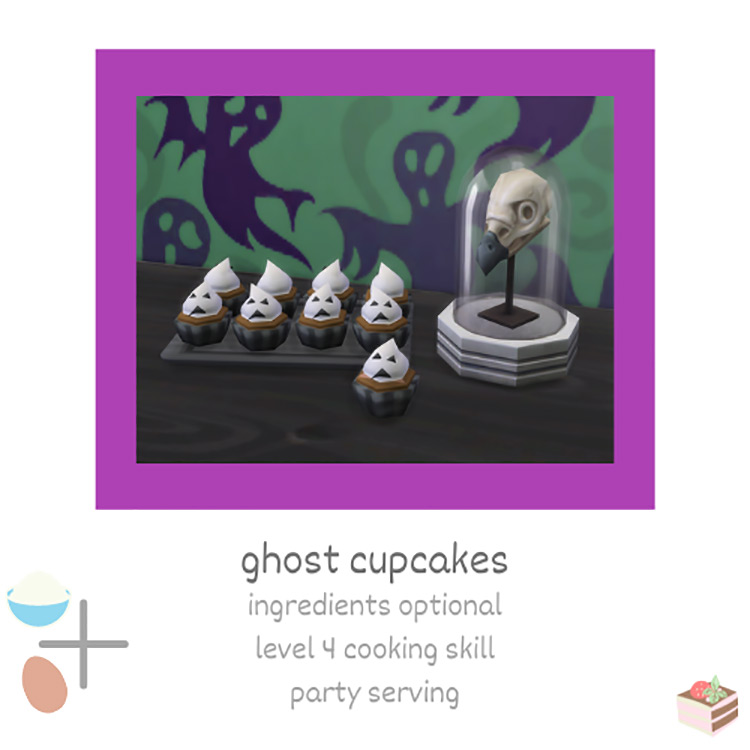 Ghost Cupcakes / Sims 4 CC