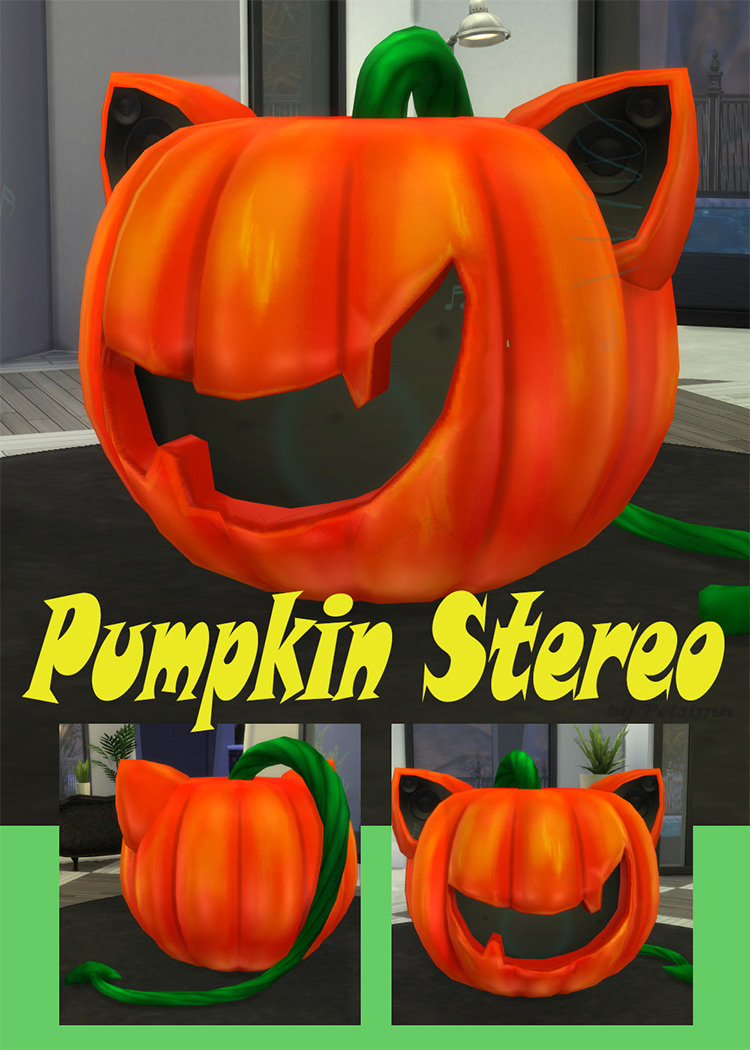 Pumpkin Stereo / Sims 4 CC