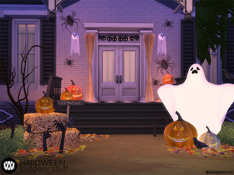 Halloween Outdoor Stuff / Sims 4 CC