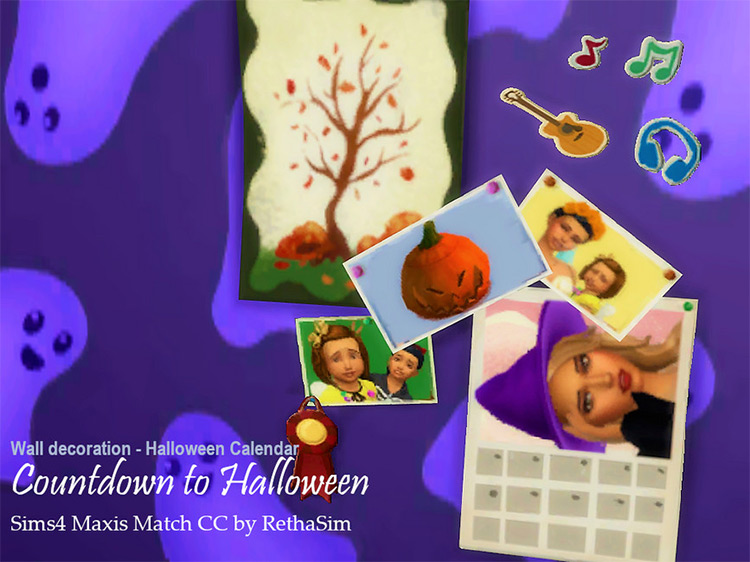Countdown To Halloween / Sims 4 CC