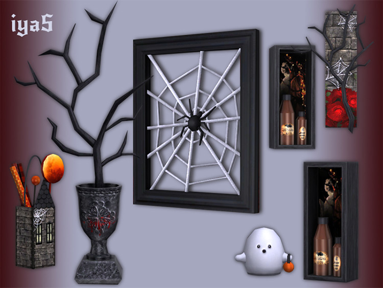 Gothic Décor Set / Sims 4 CC