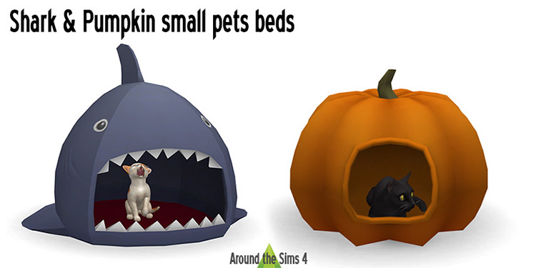 Pumpkin Pet Bed / Sims 4 CC