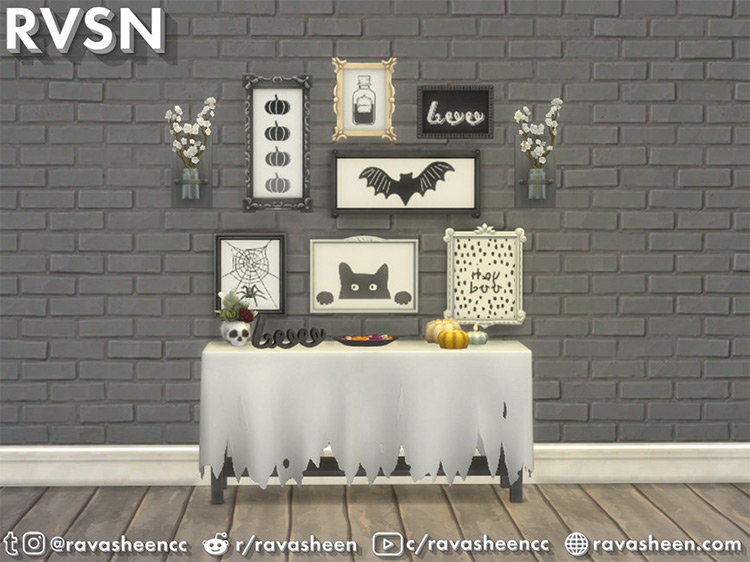 Fah-boo-lous Halloween Wall Art / Sims 4 CC