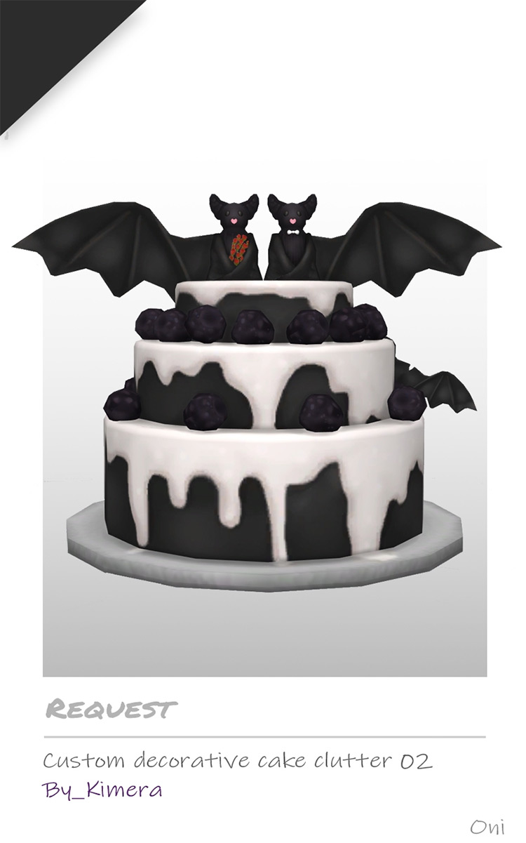 Custom Decorative Cake / Sims 4 CC
