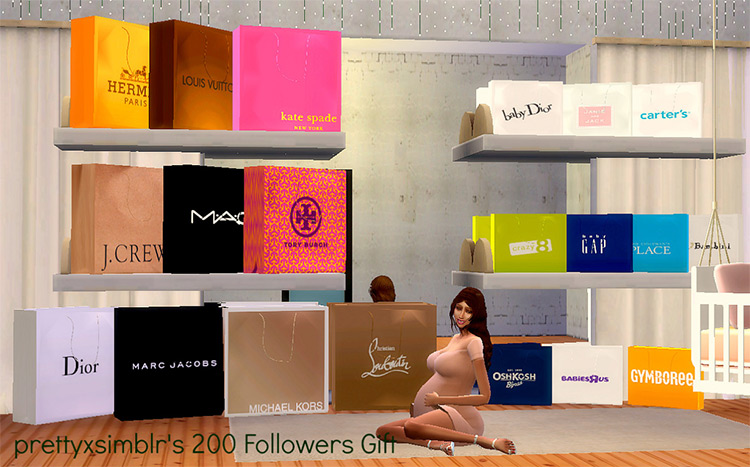 Sims 4 Shopping Bag Clutter CC  All Free    FandomSpot - 23