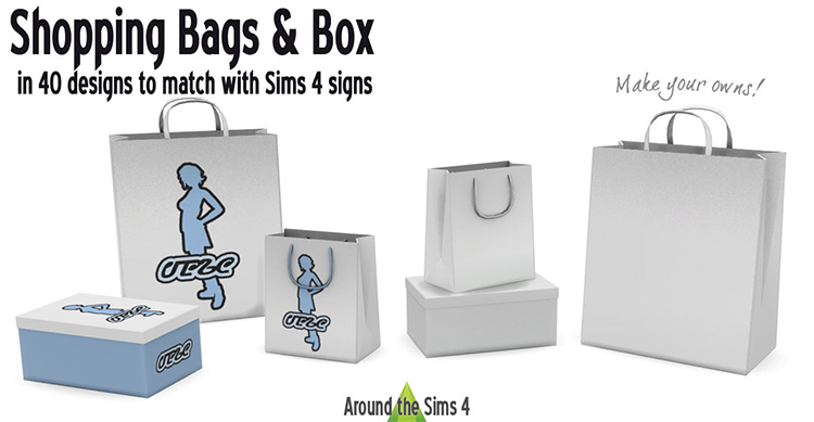 Shopping Bags & Box / Sims 4 CC