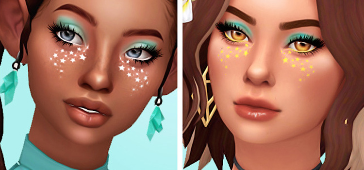 Star Face Paint in The Sims 4