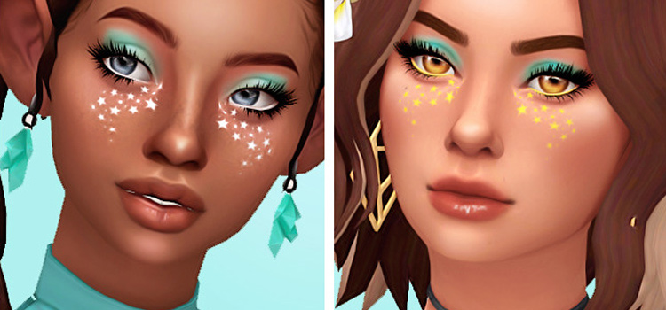 Mod The Sims - Simple white facepaint