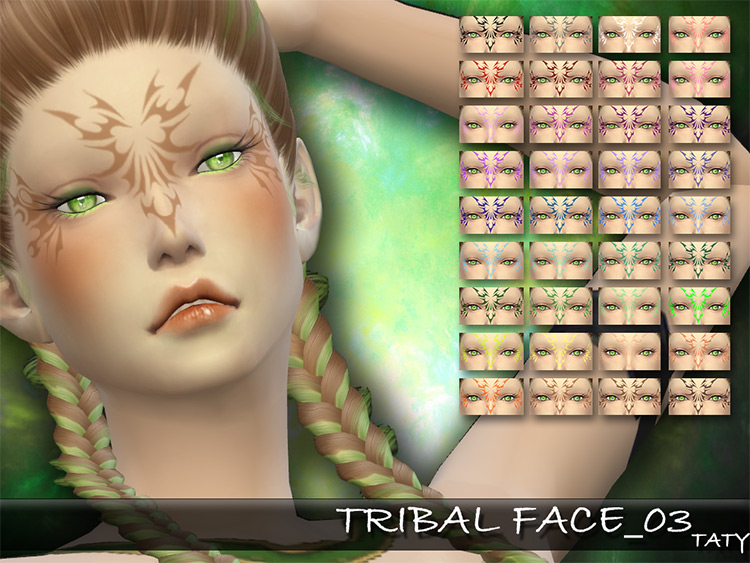 Sims 4 Face Paint CC  All Free To Download    FandomSpot - 79