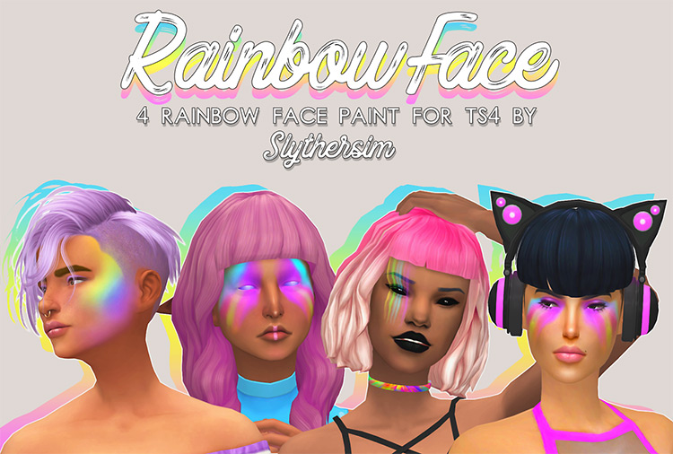 Sims 4 Face Paint CC  All Free To Download    FandomSpot - 41