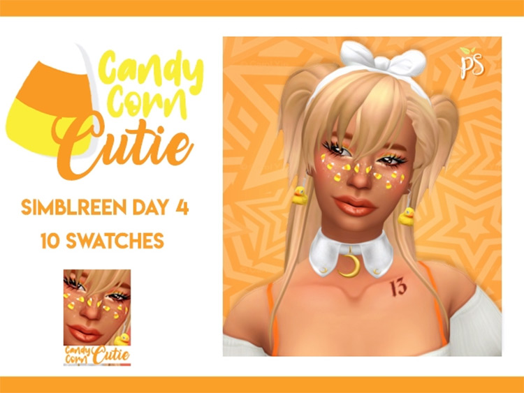 Candy Corn Cutie by peachiiesims / Sims 4 CC