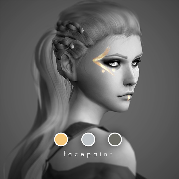 Queen Lagertha Facepaint by Magnolian Farewell / TS4 CC