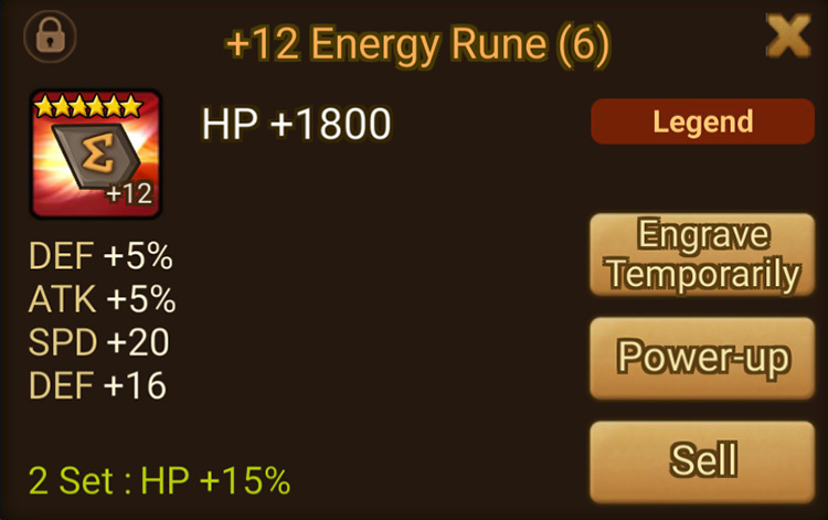 20 Speed means this rune is automatically useful / Summoners War