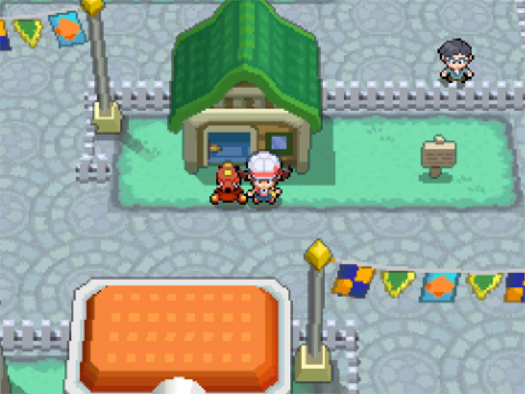 The Fisherman's house in Olivine City, where the player receives their Good Rod / Pokémon HGSS