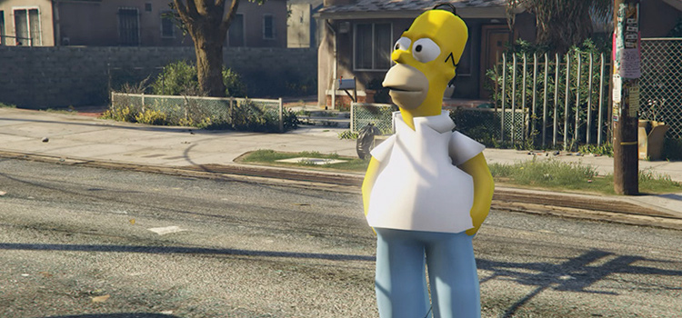 Homer Simpson Skin in GTA 5