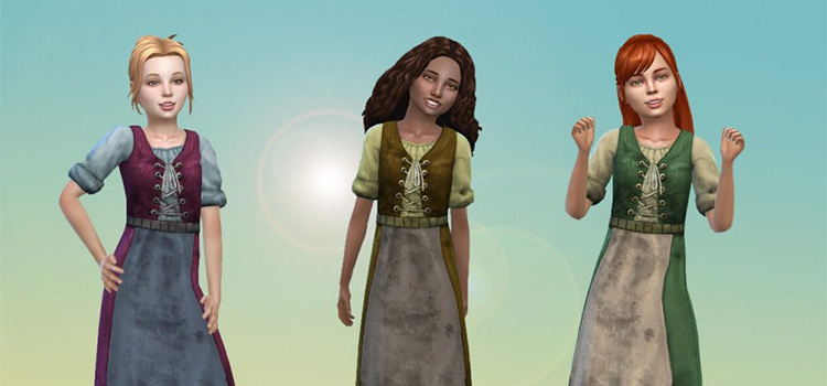 Mod The Sims Female Peasant Set Sims Sims 4 Cottageco