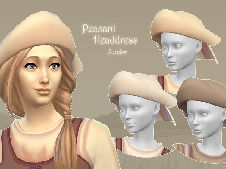 Peasant Headdress / Sims 4 CC