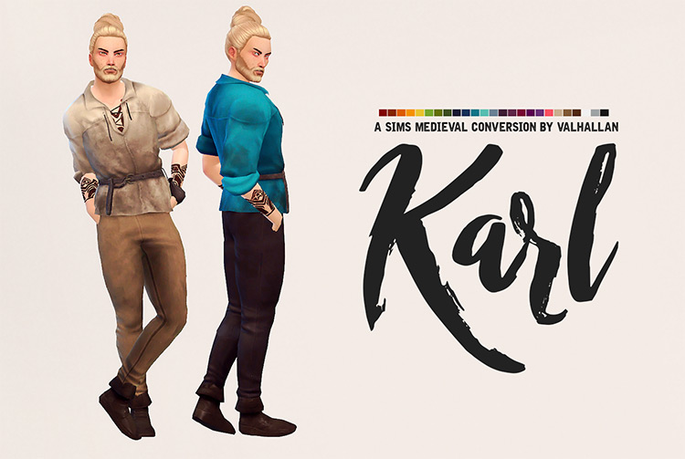 Karl: A Sims Medieval Conversion / Sims 4 CC