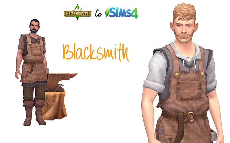Blacksmith Outfit / Sims 4 CC