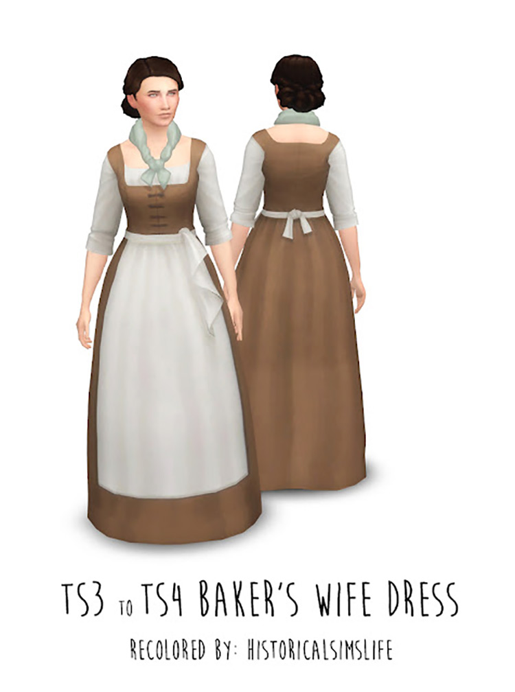 Baker’s Wife Dress / Sims 4 CC