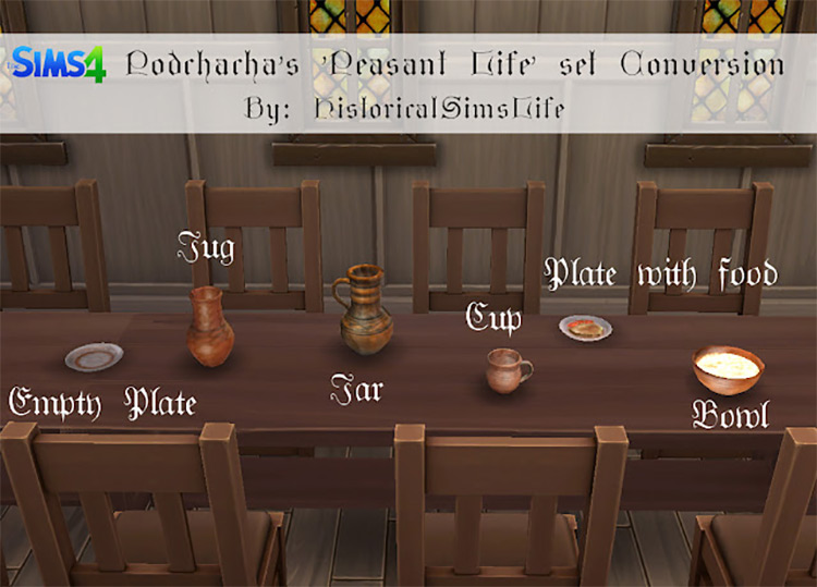 Podchacha’s Peasant Life Set Conversion / Sims 4 CC