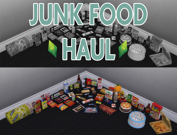 Junk Food Haul / Sims 4 CC