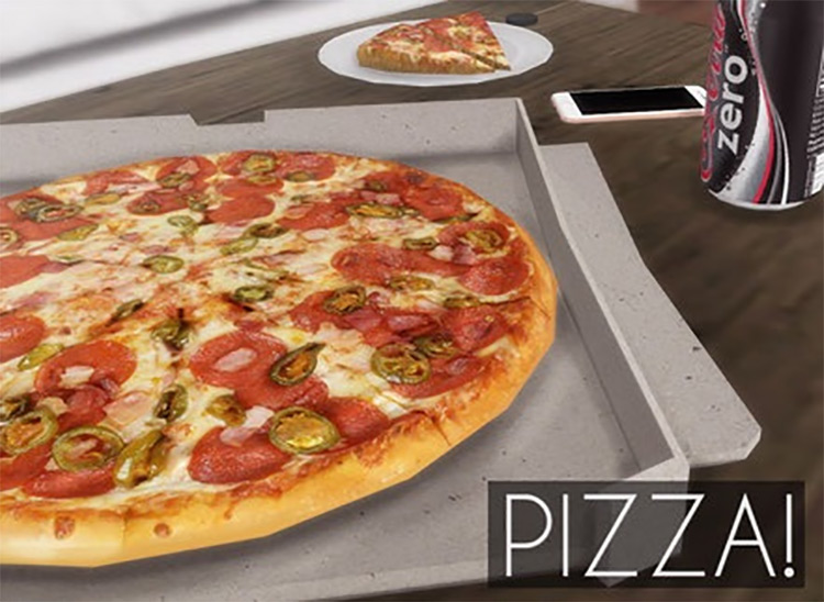Pizza & Pizza Slices / Sims 4 CC