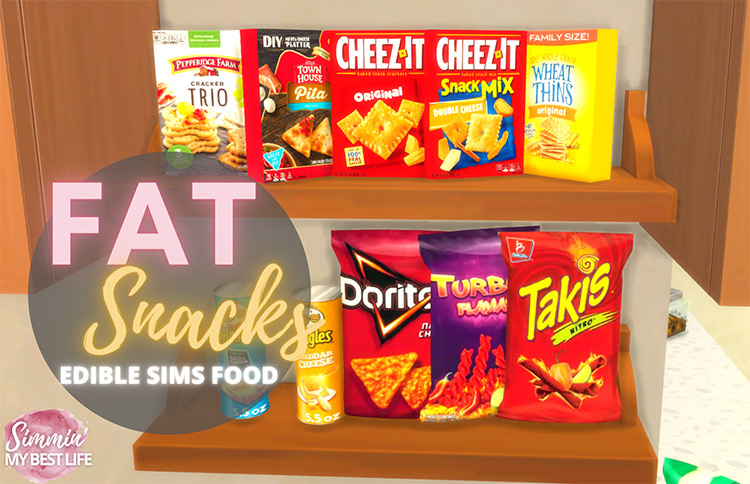 Fat Snacks – Edible Sim Food / Sims 4 CC
