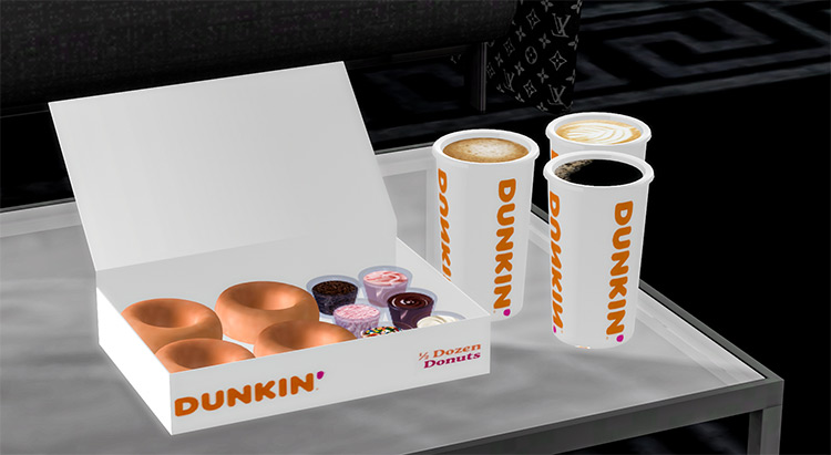 Dunkin Donuts Clutter Set / Sims 4 CC