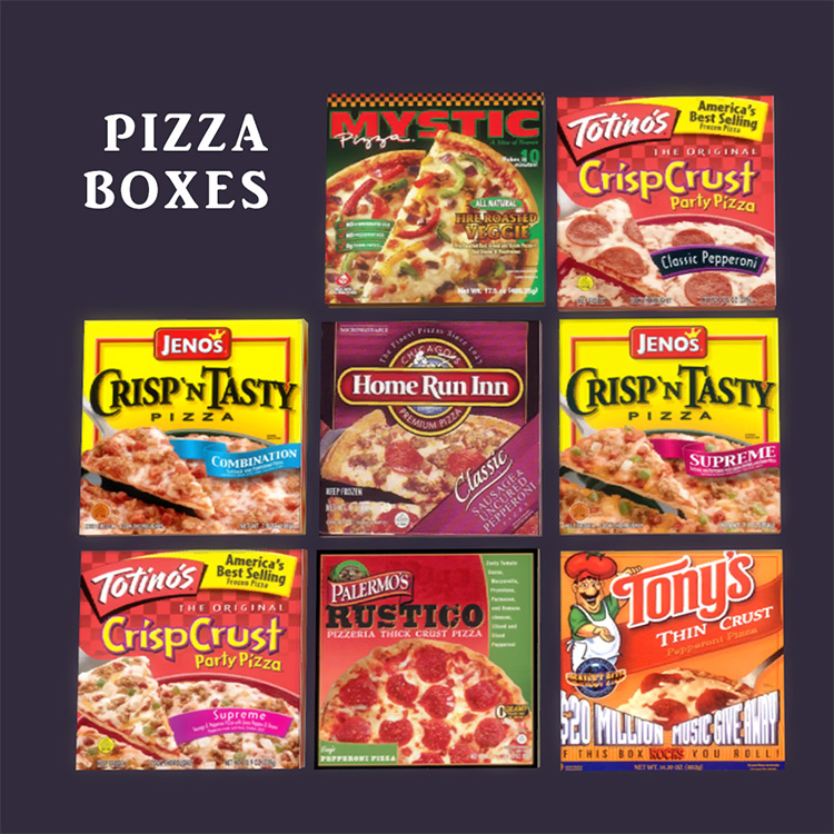 Pizza Boxes / Sims 4 CC