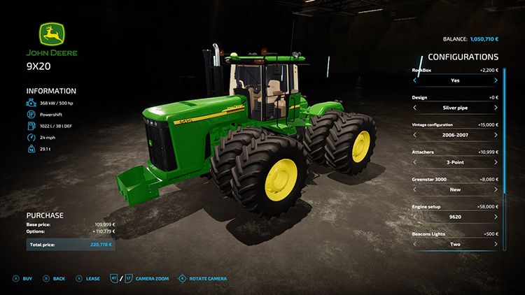 John Deere 9020 & 9030 Series / Farming Simulator 22 Mod