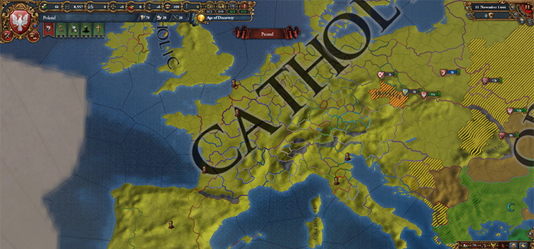 Cardinals at Game Start (Eu4 Map)