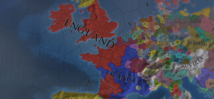 England taking French Provinces in EU4