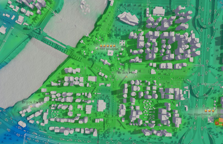 You want to see a bright green color when checking your residential zones’ land value / Cities: Skylines