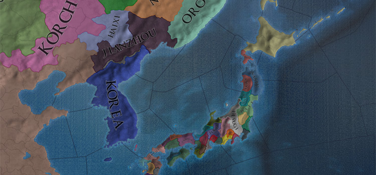 Starting Situation in East Asia (EU4)
