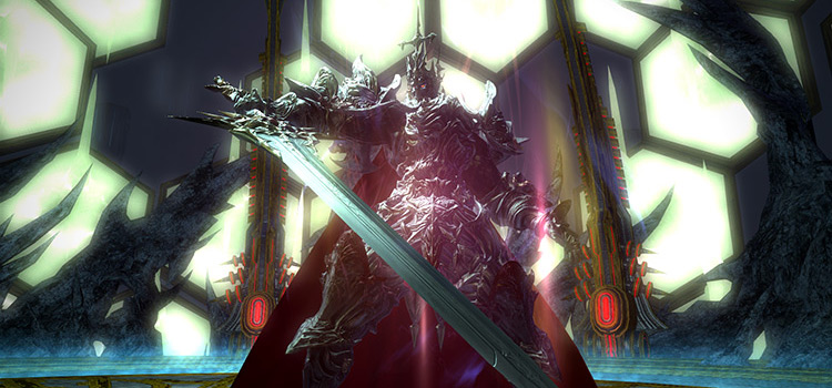 Thordan EX battle in FFXIV