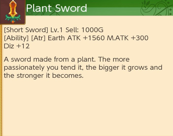 An example of a plant sword / RF4