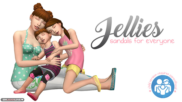 Jellies (Sandals) / Sims 4 CC