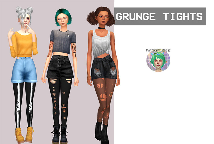 Grunge Tights / Sims 4 CC