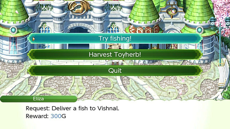 Try fishing! request / Rune Factory 4
