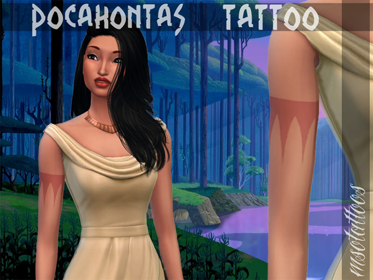 Best Disney Tattoo CC for The Sims 4   FandomSpot - 58