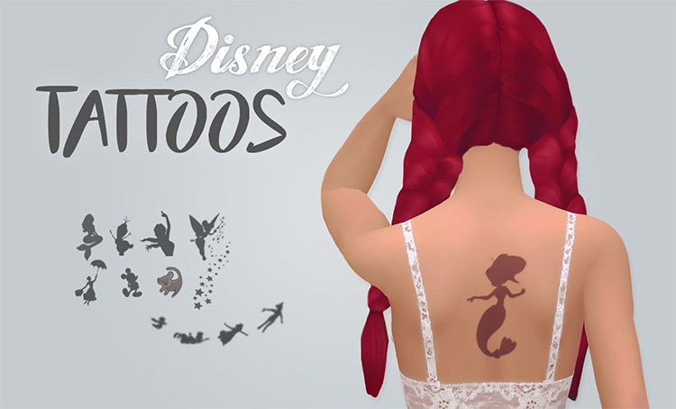 Disney Tattoos / Sims 4 CC