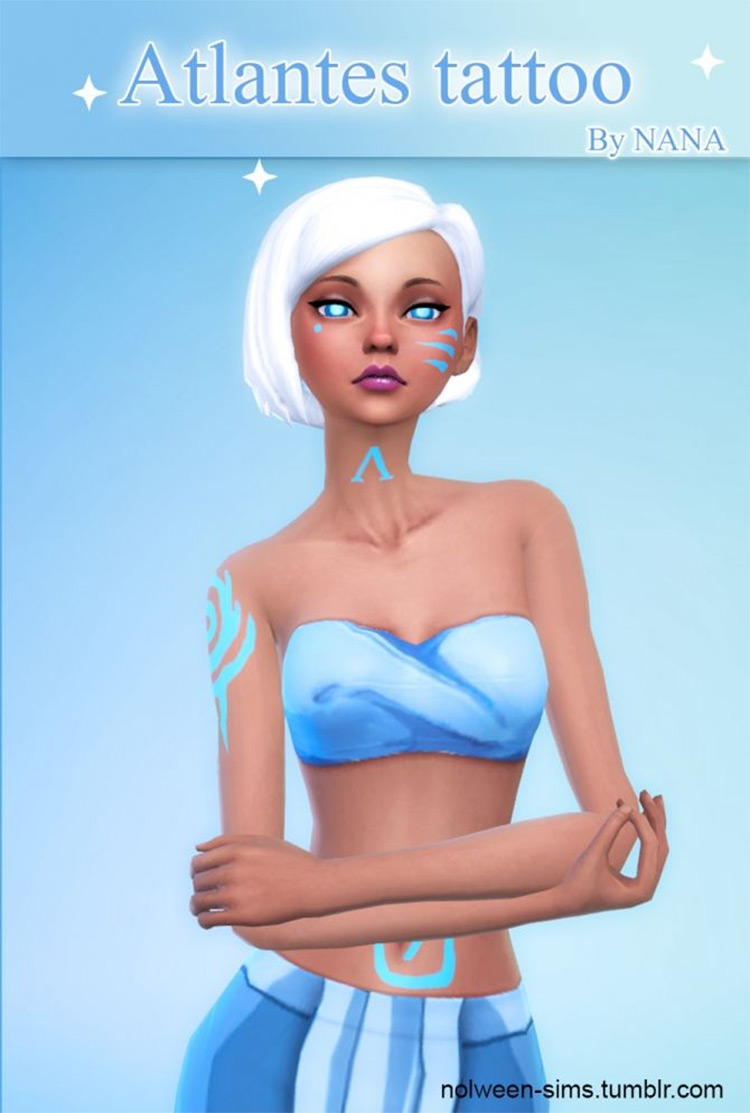 Best Disney Tattoo CC for The Sims 4   FandomSpot - 51