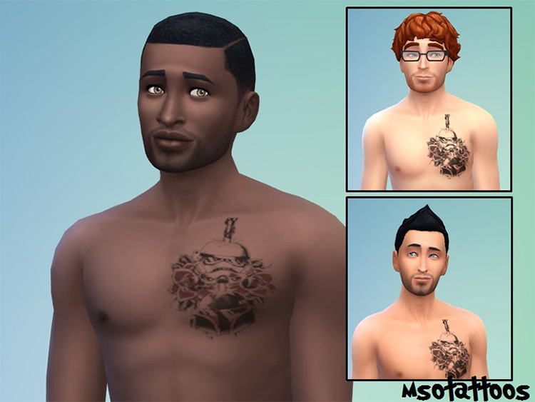 Star Wars Chest Tattoo / Sims 4 CC